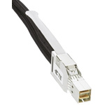 TE Connectivity Mini SAS Cable 1m Mini-SAS HD 4x to Mini-SAS HD 4x, 8 Ways