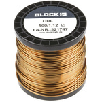 Block Single Core 1.12mm diameter Copper Wire, 44m Long