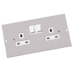 Legrand Floor Box Switch Socket, 4 Compartments 75 mm