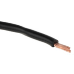 RS PRO Black 1.5 mm² Hook Up Wire, 15 AWG, 30/0.25 mm, 25m, PVC Insulation