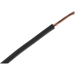 RS PRO Black 4 mm² Hook Up Wire, 11 AWG, 56/0.3 mm, 25m, PVC Insulation