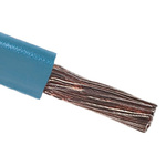 RS PRO Light Blue 10 mm² Hook Up Wire, 8 AWG, 72/0.4 mm, 100m, PVC Insulation