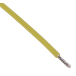RS PRO Yellow 0.08 mm² Hook Up Wire, 28 AWG, 7/0.12 mm, 100m, PTFE Insulation