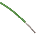 RS PRO Green 0.08 mm² Hook Up Wire, 28 AWG, 7/0.12 mm, 100m, PTFE Insulation