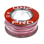 RS PRO Pink 3 mm² Hook Up Wire, 22 AWG, 19/0.45 mm, 25m, PTFE Insulation