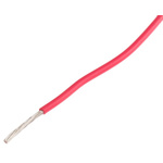 RS PRO Red 0.6 mm² Hook Up Wire, 20 AWG, 19/0.2 mm, 100m, PVC Insulation