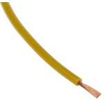 RS PRO Yellow 0.26 mm² Hook Up Wire, 23 AWG, 3/0.07 mm, 100m, PVC Insulation