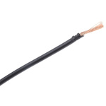 RS PRO Black 0.26 mm² Hook Up Wire, 23 AWG, 3/0.07 mm, 100m, PVC Insulation