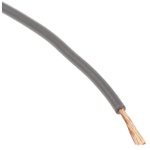 RS PRO Grey 0.26 mm² Hook Up Wire, 23 AWG, 3/0.07 mm, 100m, PVC Insulation