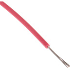 RS PRO Red 0.08 mm² Hook Up Wire, 28 AWG, 7/0.12 mm, 100m, MPPE Insulation