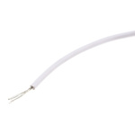 RS PRO White 0.33 mm² Hook Up Wire, 22 AWG, 7/0.12 mm, 100m, MPPE Insulation