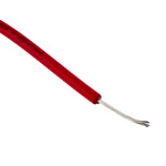 RS PRO Red 0.26 mm² Hook Up Wire, 23 AWG, 3/0.07 mm, 100m, PVC Insulation