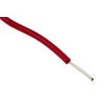 RS PRO Red 0.08 mm² Hook Up Wire, 28 AWG, 7/0.12 mm, 100m, PVC Insulation