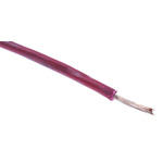 RS PRO Red 0.08 mm² Hook Up Wire, 28 AWG, 7/0.12 mm, 100m, PVC Insulation