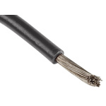 RS PRO Black 1 mm² Hook Up Wire, 18 AWG, 32/0.2 mm, 100m, Cross Linked Polyolefin Insulation