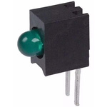 VCC 5600F5, Green Right Angle PCB LED Indicator 3mm (T-1), Through Hole 5 V