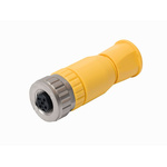 BM8151-0/PG9/YE | Banner Cable Mount Connector, 5 Contacts, M12 Connector, Socket