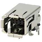2294417-1 | TE Connectivity Surface Mount Right Angle Mini I/O Connector Female, 8 Way, Shielded