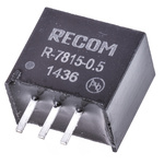 R-7815-0.5 | Recom Through Hole Switching Regulator, 15V dc Output Voltage, 18 → 32V dc Input Voltage, 500mA Output Current
