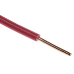 RS PRO Red 2.5 mm² Hook Up Wire, 13 AWG, 1/1.78 mm, 100m, PVC Insulation