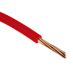 RS PRO Red 2.5 mm² Hook Up Wire, 13 AWG, 7/0.67 mm, 100m, PVC Insulation