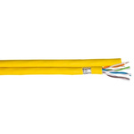 CAE Multimedia Connect Yellow Cat7a Cable, LSZH, 0.26 mm² 100m Length