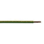 RS PRO Green/Yellow 6 mm² Hook Up Wire, 100m