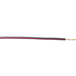 RS PRO Green/Red 1 mm² Hook Up Wire, 57/0.15 mm, 30m
