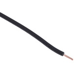 RS PRO Black 0.75 mm² Hook Up Wire, 24/0.2 mm, 100m