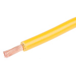 RS PRO Yellow 2.5 mm² Hook Up Wire, 50/0.25 mm, 100m