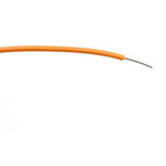 RS PRO Orange 0.26 mm² Hook Up Wire, 23 AWG, 1/0.6 mm, 100m, PVC Insulation