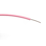 RS PRO Pink 0.26 mm² Hook Up Wire, 23 AWG, 1/0.6 mm, 100m, PVC Insulation