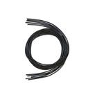 RS PRO Black 1 mm² Hook Up Wire, 1200mm, Silicone Insulation