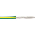 RS PRO Green/Yellow 3.3 mm² Hook Up Wire, 12 AWG, 1C, 30.5m, MPPE Insulation