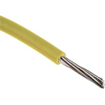 RS PRO Yellow 0.22 mm² Hook Up Wire, 24 AWG, 1C, 305m, PVC Insulation