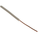 RS PRO White 0.5 mm² Hook Up Wire, 20 AWG, 1/0.8 mm, 500m, PVC Insulation