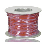 RS PRO Red 1 mm² Hook Up Wire, 18 AWG, 16/0.2mm, 100m, PVC Insulation