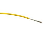 RS PRO Yellow 0.5 mm² Hook Up Wire, 16/0.2 mm, 100m, PVC Insulation