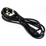RS PRO 2m Power Cable, C5, IEC to UK Plug, 2.5 A, 250 V