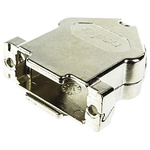 TE Connectivity Amplimite HD-20 GD-Zn Angled D-sub Connector Backshell, 15 Way, Strain Relief