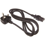 RS PRO 2m Power Cable, C15, IEC to UK Plug, 10 A, 250 V