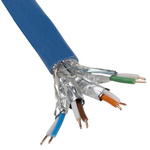 RS PRO Blue LSZH Cat7 Cable S/FTP, 100m Unterminated/Unterminated