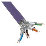 RS PRO Purple LSZH Cat7 Cable S/FTP, 100m Unterminated/Unterminated
