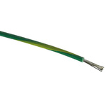 RS PRO Green/Yellow 1 mm² Hook Up Wire, 18 AWG, 32/0.2 mm, 25m, PVC Insulation