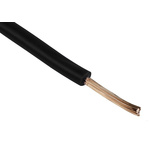 RS PRO Black 1.5 mm² Hook Up Wire, 15 AWG, 7/0.53 mm, 100m, PVC Insulation