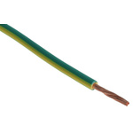 RS PRO Green/Yellow 1.5 mm² Hook Up Wire, 15 AWG, 100m, Polyolefin Cross-linked EI5, Type EI 5 to EN 50363-5 Insulation