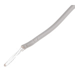 RS PRO Grey 0.6 mm² Hook Up Wire, 20 AWG, 19/0.2 mm, 100m, PTFE Insulation