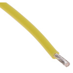 RS PRO Yellow 0.6 mm² Hook Up Wire, 20 AWG, 19/0.2 mm, 100m, PTFE Insulation