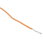 RS PRO Orange 0.34 mm² Hook Up Wire, 22 AWG, 7/0.25 mm, 250m, PVC Insulation