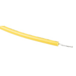 RS PRO Yellow 0.2 mm² Hook Up Wire, 24 AWG, 11/0.16 mm, 100m, XLPE Insulation